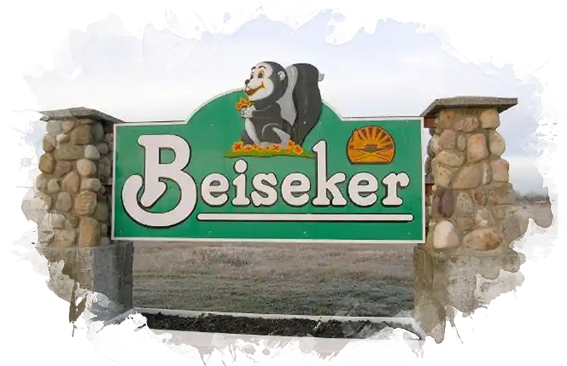 Discover Beiseker News and Updates Icon Background Graphic